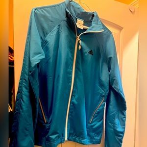 Adidas blue track jacket